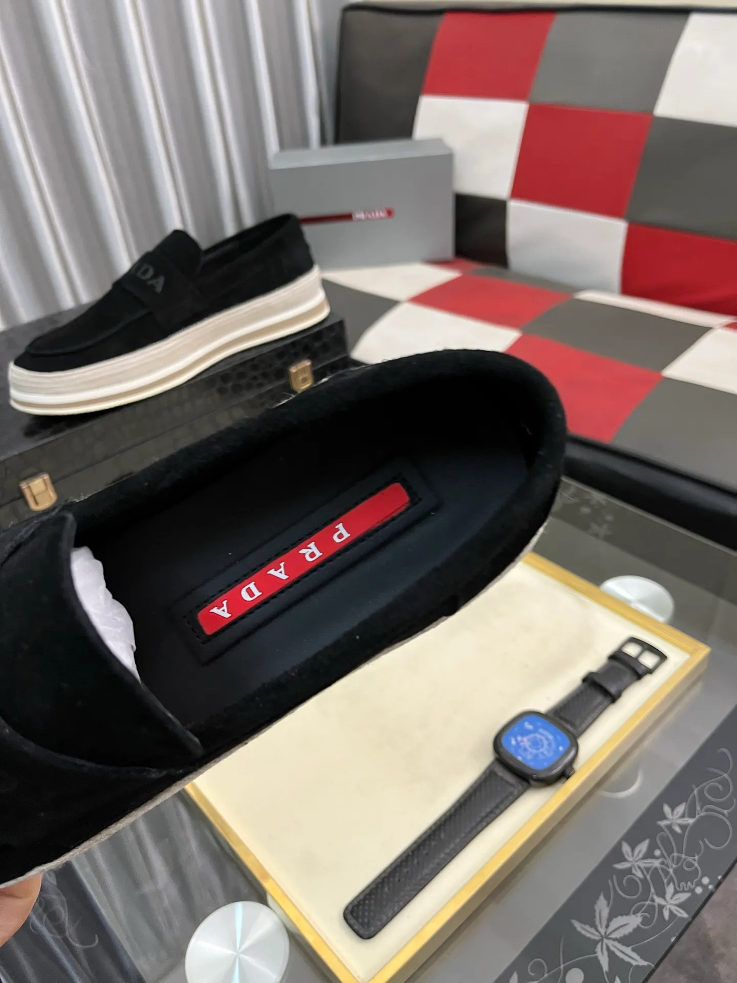 Men's men's shoes 💰458⌚️⌚️prada: new spring and summer casual shoes, sports sneakers, fabric: imported cowhide, lining: original lining, sole: original sole, size: 38-445️⃣color optional